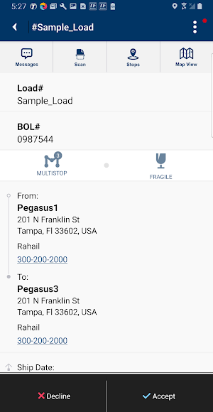 PTL Mobile Screenshot 1