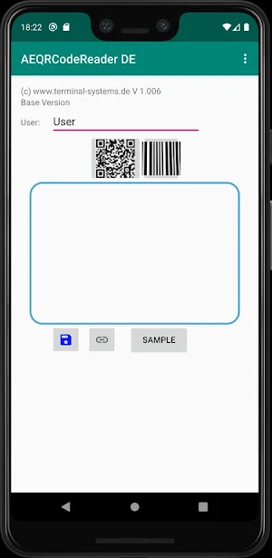 AE QR Code Reader App Screenshot 0