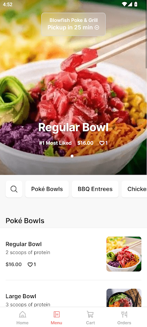Blowfish Poke & Grill Screenshot 1