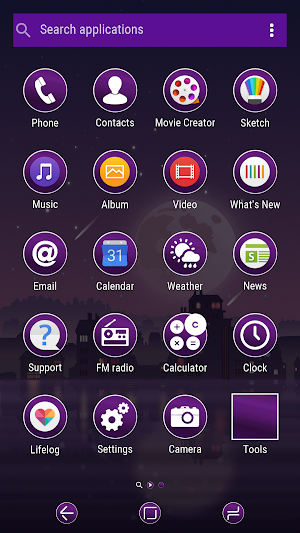 Night Live Wallpaper | Free Xperia™ Theme Screenshot 1