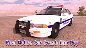 Real Police Car Crash Sim Cop Screenshot 0