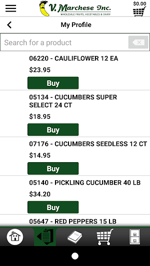 V. Marchese Checkout Screenshot 2