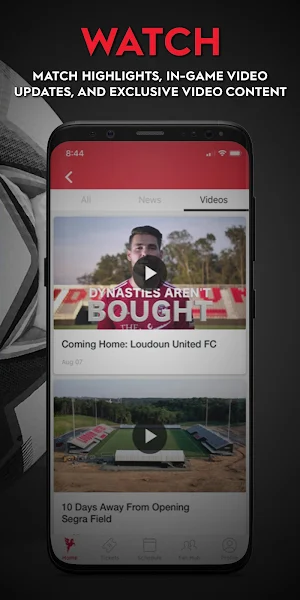 Loudoun United FC Official App Screenshot 2