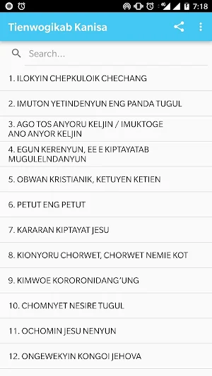 CMF Kalenjin Hymns Screenshot 0