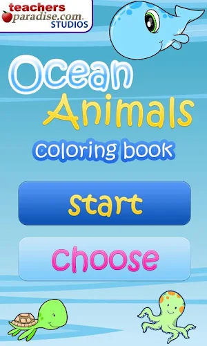 Ocean Animals Coloring Book Screenshot 0