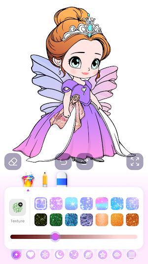 Cute Princess Coloring Game Screenshot 3