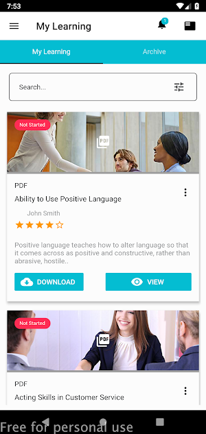Enterprise Learning Screenshot 2