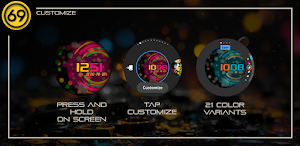 [69D] Color Me 3 watch face Screenshot 1