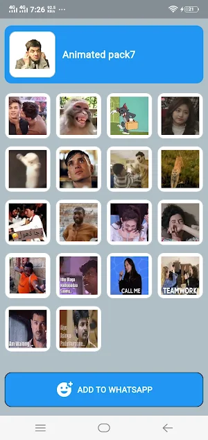 Animated Funny Sticker Offline Screenshot 3