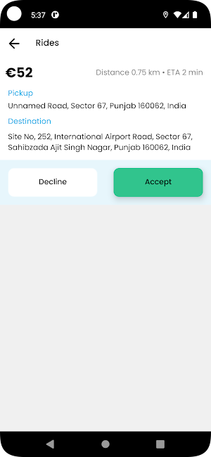 LiDotoGo-Driver Screenshot 1