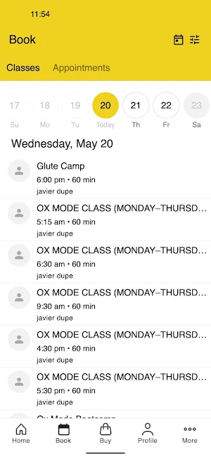 Oxigyn Fitness Screenshot 1