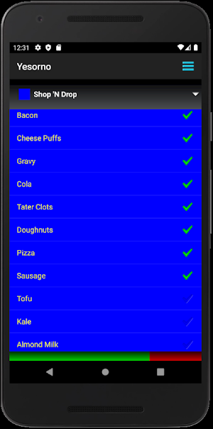 Yesorno checklist manager Screenshot 0