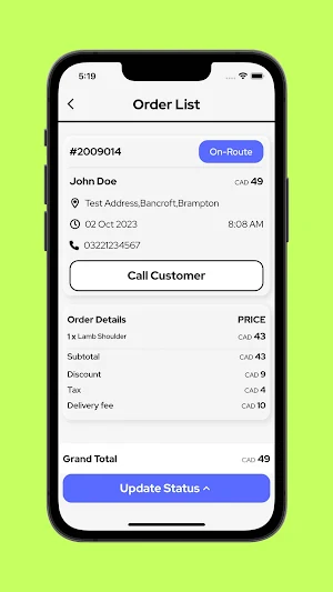 Ordrz Partner App Screenshot 2