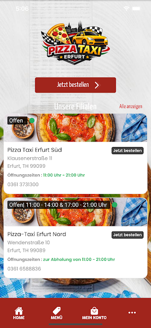 Pizza Taxi Erfurt Screenshot 0