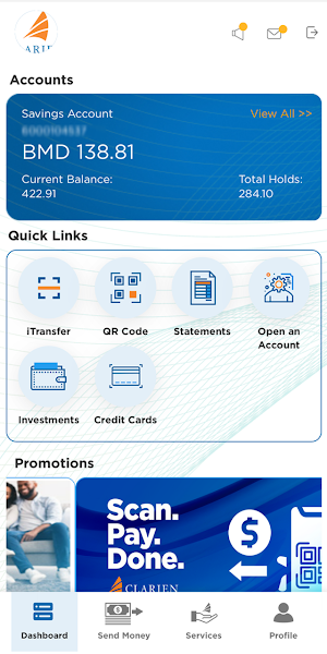 Clarien iMobile Screenshot 1