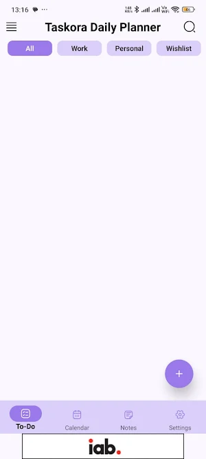 Taskora Daily Planner Screenshot 0