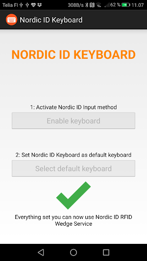Nordic ID Keyboard Screenshot 1