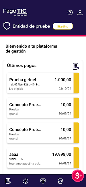 PagoTIC entidades Screenshot 0