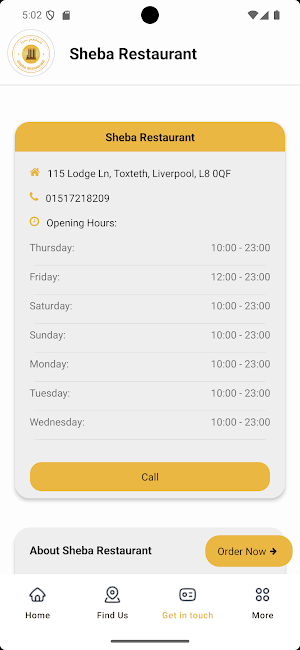 Sheba Restaurant Screenshot 2