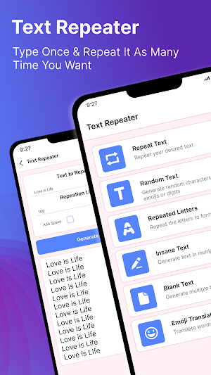 Text Repeater: Repeat Text 44K Screenshot 0