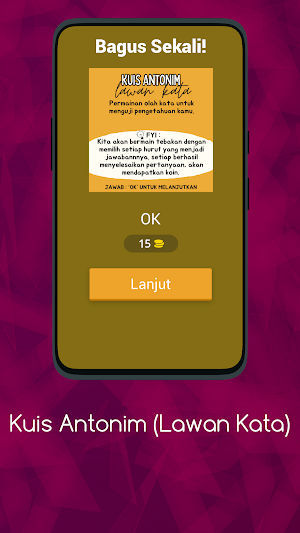 Tebak Lawan Kata: Antonim Seru Screenshot 1