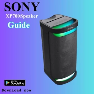 Sony XP700 Speaker Guide Screenshot 1