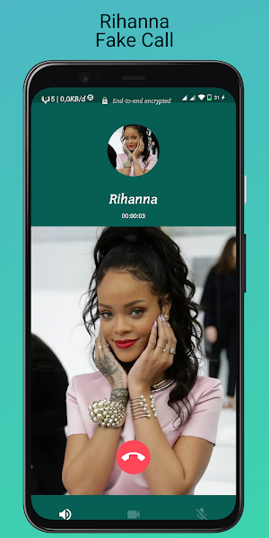 Rihanna + Fake Call Screenshot 0