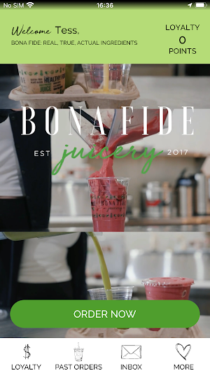 Bona Fide Juicery Screenshot 0
