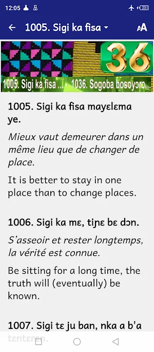 Sagesse Bambara Screenshot 3