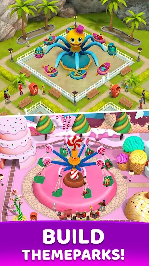 Funtown: Build theme parks & play match 3 games Screenshot 1