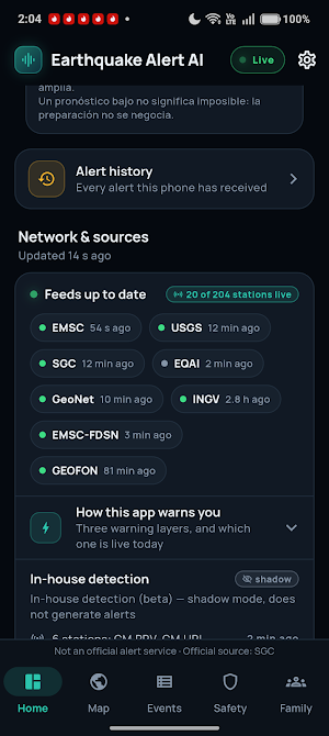Earthquake Alert AI Screenshot 1