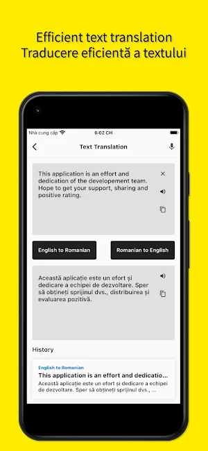 English to Romanian Translator Screenshot 2
