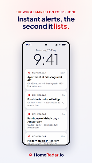 HomeRadar: Dutch Rental Alerts Screenshot 0