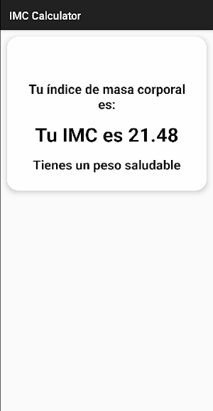 BMI Calculator Screenshot 0