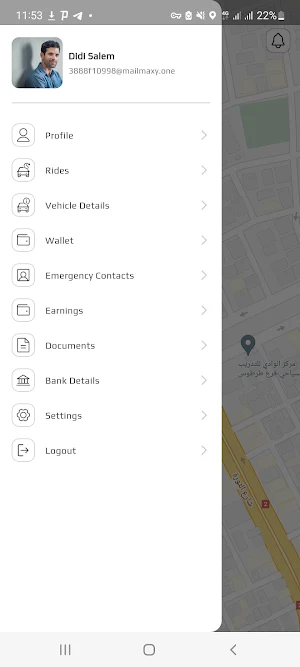 taksi k السائق Screenshot 1
