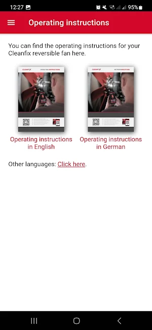 CLEANFIX control Screenshot 2