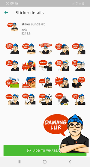 Stiker Lucu Bahasa Sunda WAStickerApps Screenshot 2