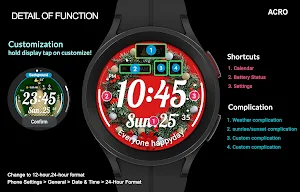ACRO Happy Christmas Watchface Screenshot 3