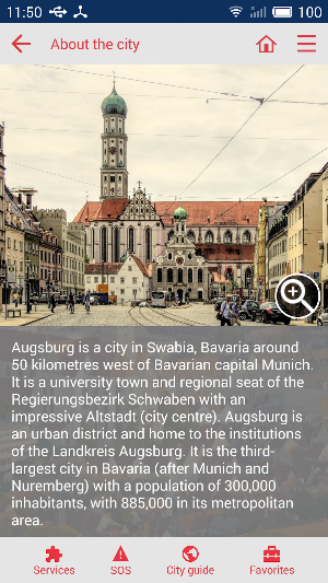 Augsburg city guide Screenshot 2
