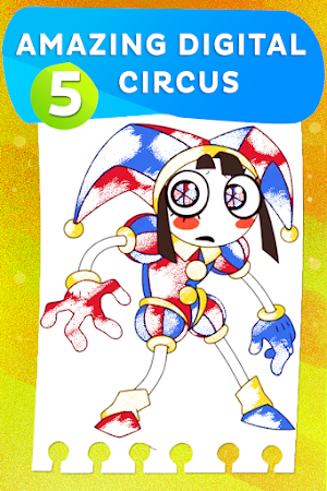 Digital Circus Pomni Coloring Screenshot 0