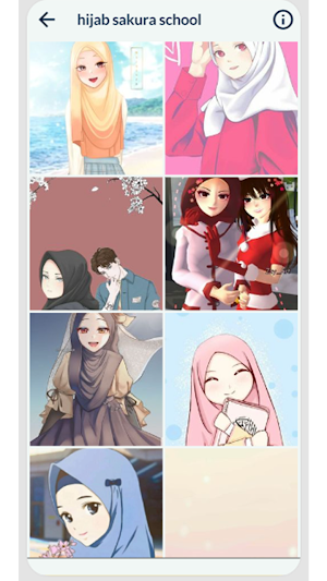 hijab sakura school wallpaper Screenshot 2