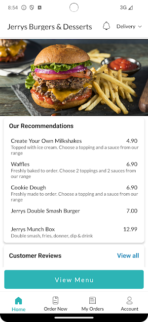 Jerrys Burgers And Desserts Screenshot 1