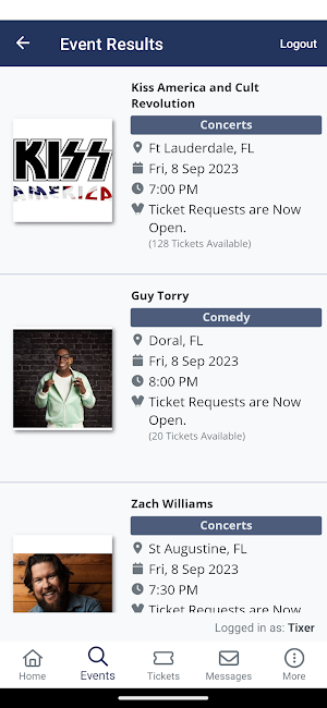 1st Tix Screenshot 2
