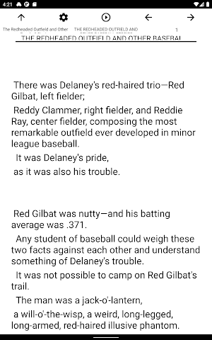 Book, The Redheaded Outfield a Screenshot 3