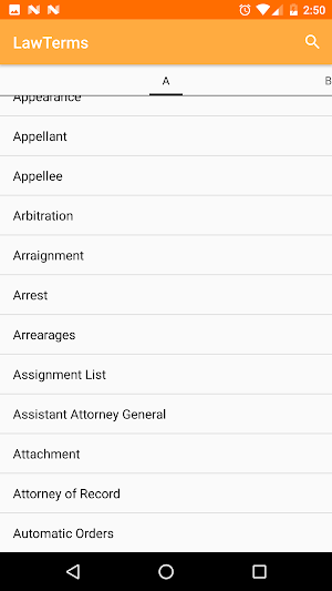 Legal Dictionary Screenshot 1