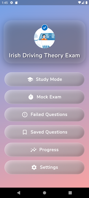 Ireland Driver Theory Car DTT Screenshot 0