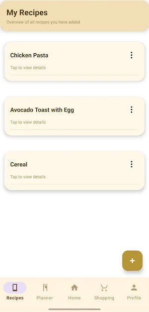 MealPlanner Screenshot 2