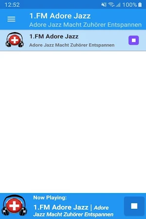 1.FM Adore Jazz Radio App Screenshot 0