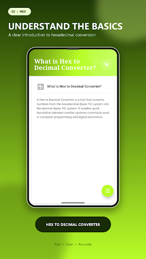 Hex to Decimal Converter Screenshot 1