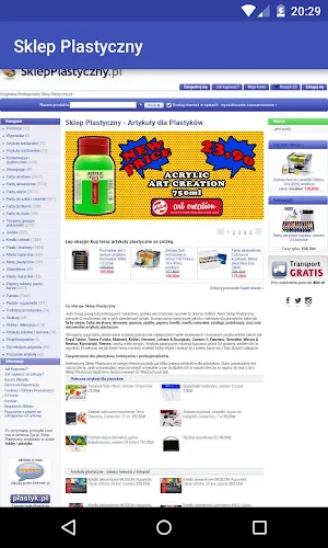 Sklep Plastyczny Screenshot 0